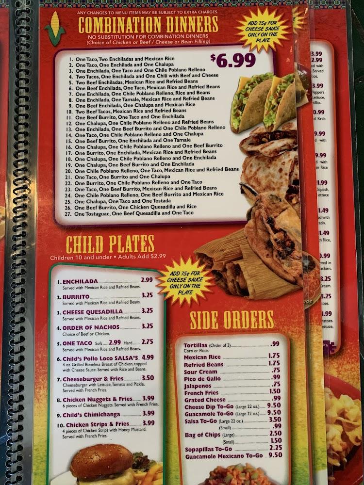 Salsa's Mexican Restaurant Menu image 3